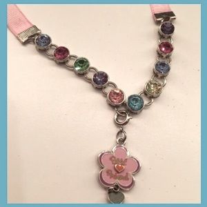 Charm It! Jeweled Ribbon Choker Necklace